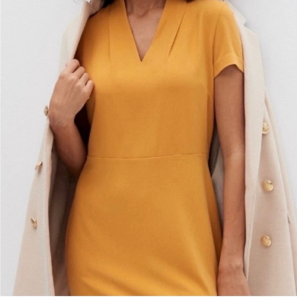 Banana Republic Mustard Mini Dress